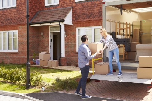 Harringay moving service showing careful handling of household items and furniture