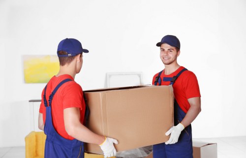 Removal team helping with a home move in Harringay