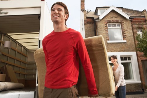 Removals vehicle and loading process for a Harringay home move