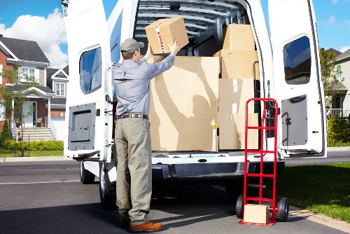 Careful handling of furniture during a Harringay flat move with stairs and tight access