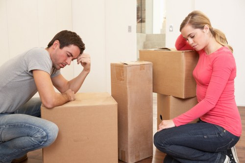 Moving furniture through a Harringay residential property