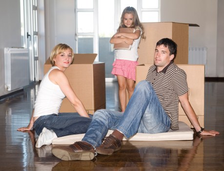 Student moving day in Harringay with boxes and furniture