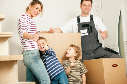 Reusable household items sorted for charity donation in Harringay